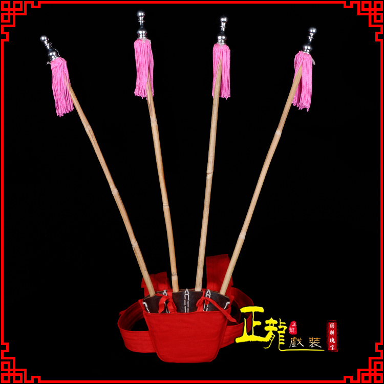 肥乡戏装戏曲用品靠旗男女大靠 靠板 正宗牛皮旗杆旗架